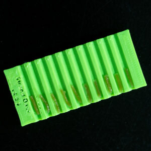 strands into holder
