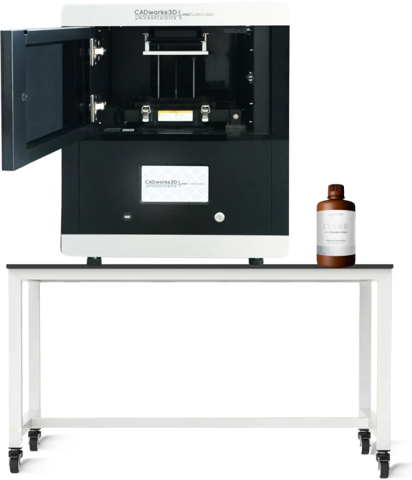 285D on a Bench_ProFluidics 285D_Clear